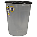 United Solutions Polypropylene Bulk Storage Container, 16 1/4"H x 16 3/8"W x 14 3/8"D, Black/Clear 1 thumbnail image